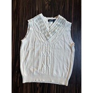 Vintage Byford London New York Sweater Vest Men’s Size Medium Silk Cotton